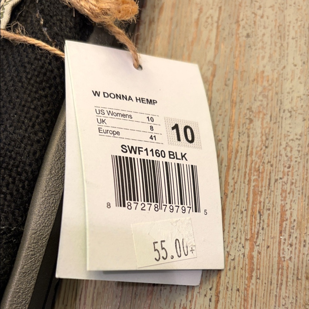 Sanuk Black Donn Hemp Loafers - Picture 2 of 3